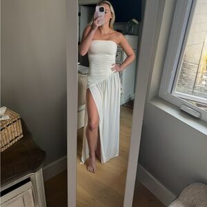 MESHKI - Bex Strapless Slinky Maxi Dress